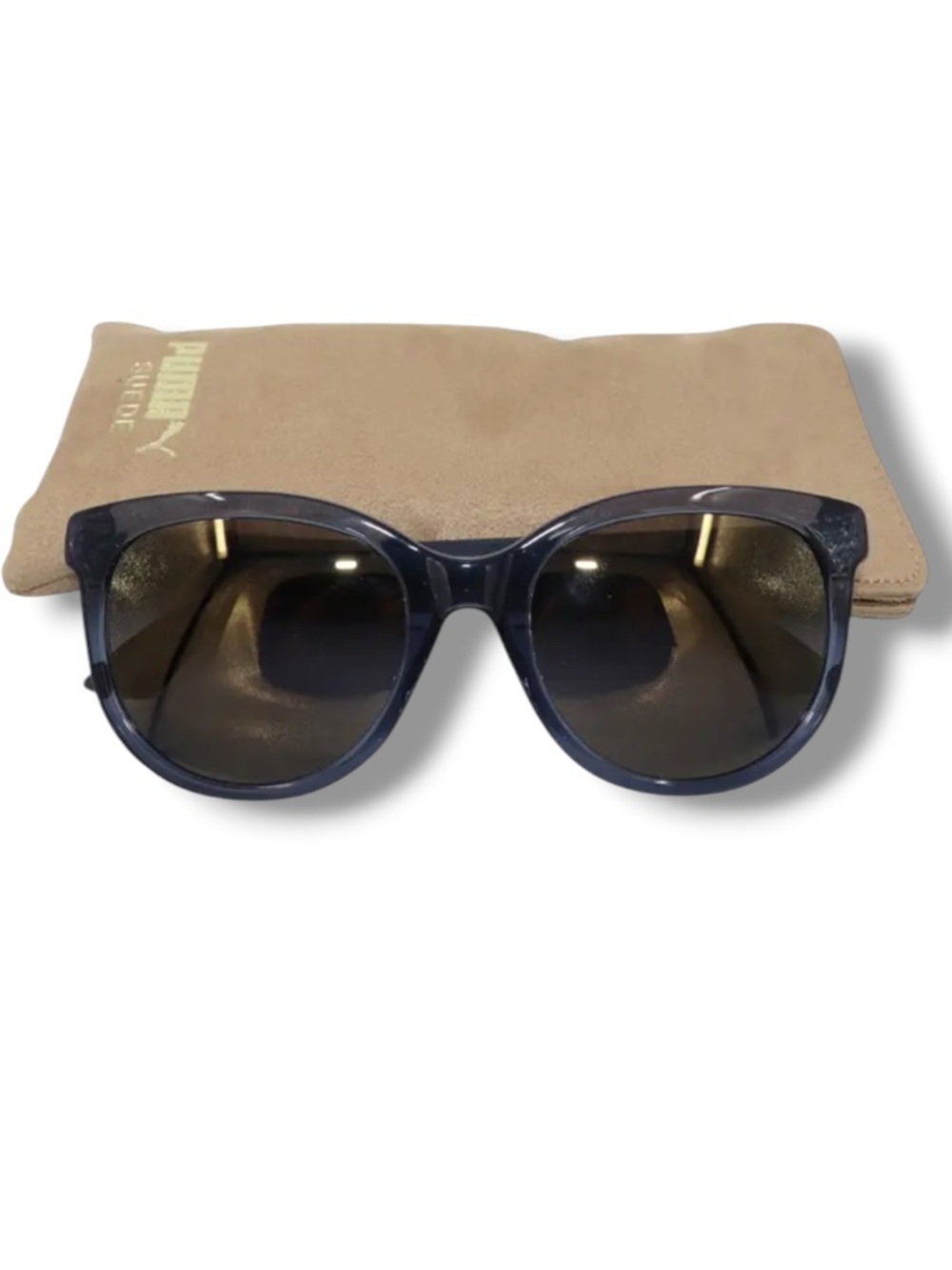Puma Women’s Brown Sunglasses with Suede Pouch